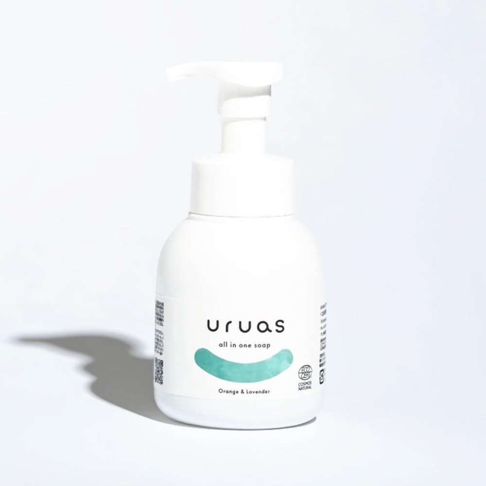 uruas Baby Foaming Body Shampoo - Moisturizing, Hypoallergenic, Botanical, Non-Staining All-in-One Soap for Babies