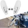 Motorcycle Universal Handguards, PSLER Motorcycle Hand Grip Guards for Motorbike Choppers, Crusiers and Touring, with 10mm Direct Thread Bolt, Clear
