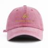 1pc Dutton Ranch Print Washed Baseball Cap for Adults,  Minimalist Retro Style Casual Soft Adjustable Dad Hat, Perfect As Gift