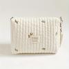 1pc Embroidered Diaper Bag For, Reusable Stroller Organizer with Wet/Dry Compartment, Portable Zipper Pouch for Moms