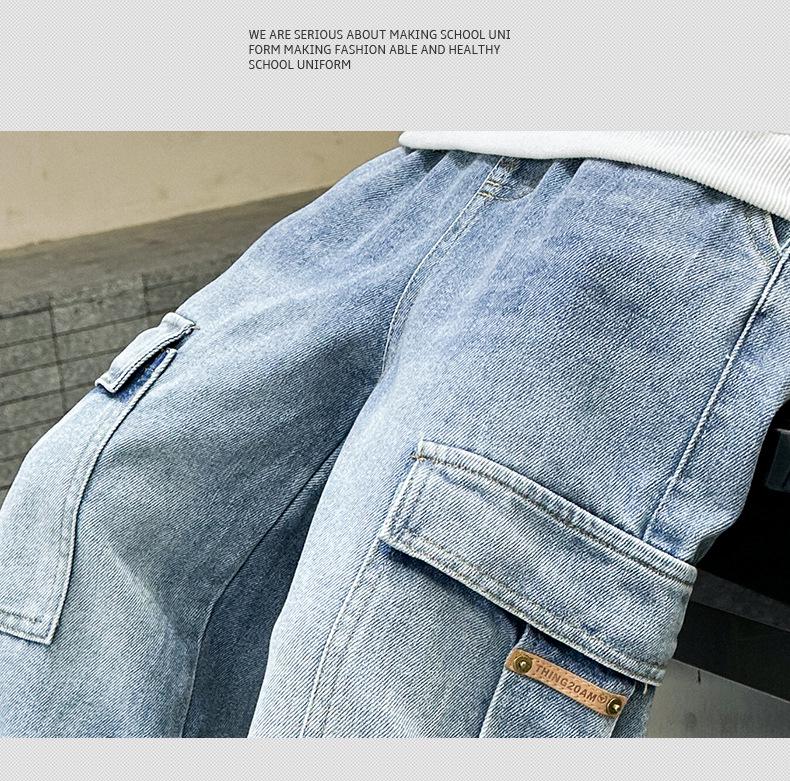 Jeans da ragazzo Primavera-Autunno 2025 - Pantaloni casual alla moda per bambini