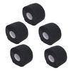 5 Rolls Paper Barber Neck Strips Disposable Self Adhesion Stretchy Neck Band for Haircut Black