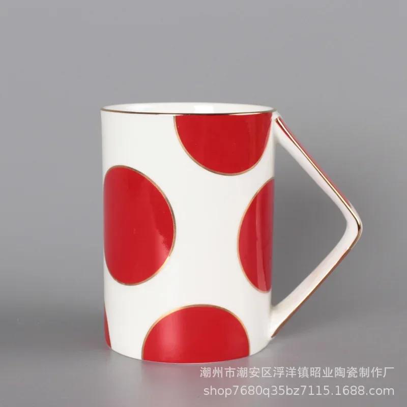 Innovative Mug Large Capacity Coffee Cup Afternoon Tea Bone China Color Ceramic Cup Water Cups Simple Coffee Mug