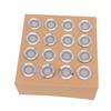 16PCS LED Deck Light Stainless Steel PC IP67 Waterproof In Ground Lamp for Garden Yard Stair