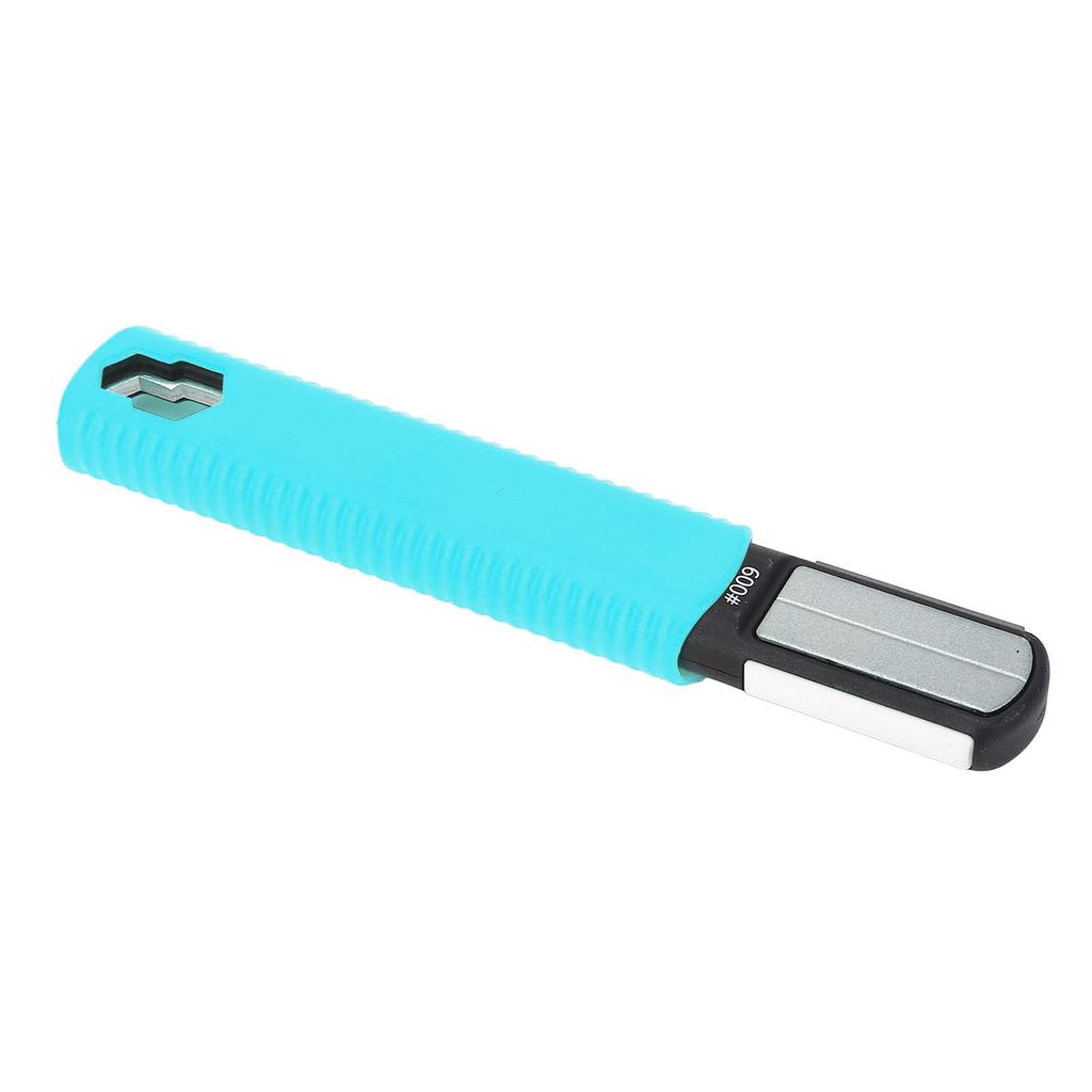 Garden Tool Blade Sharpener Blue Color Double Head Portable Hedge Shears Sharpener
