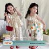 New Girls' Cartoon Sleeveless Summer Skirt Set – Cute & Breathable Two-Piece Outfit