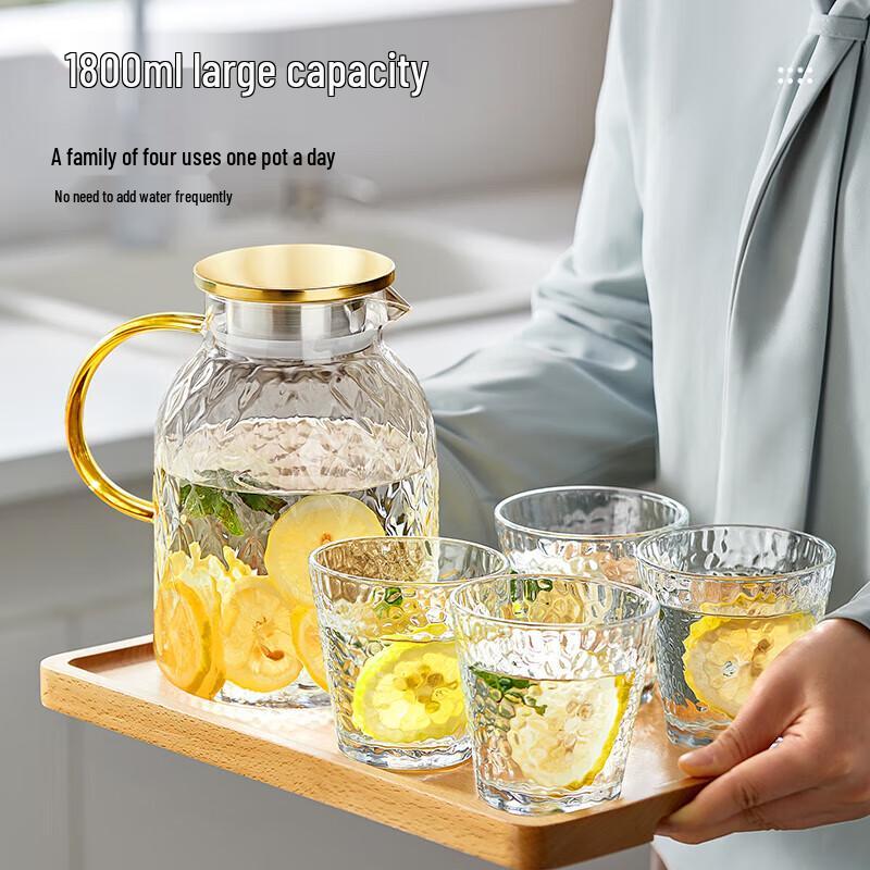 Bo Yi Duo 1.8L Borosilicate Glass Water Pitcher
