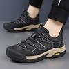 Outdoor Male Flats Man Treking Footwear Version Men Casual Leather Shoes Non-Slip Walking Shoes Comfortable Men's Work Shoes