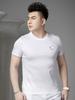 European Style Short-Sleeve T-Shirt for Men, 2025 Summer New Trendy Badge Top, Men's Half-Sleeve Tee, Base Shirt