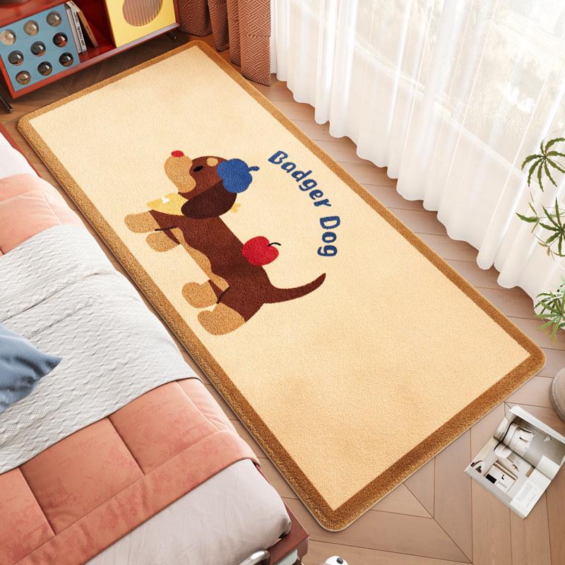 Cartoon Dachshund Decorative Blanket: Stain & Wear-Resistant, Easy-Clean Sofa and Bedroom Accent 40x60cm Thick Imitation Cashmere