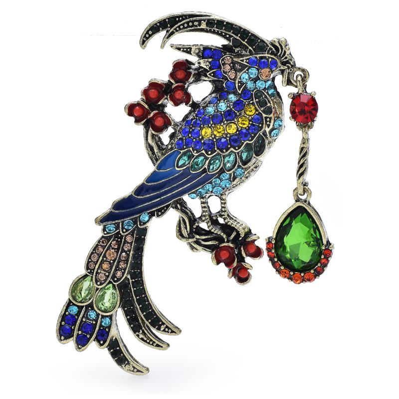 

Bird Brooch for Women Unisex Shining Animal Party Office Corsages Pins Gifts