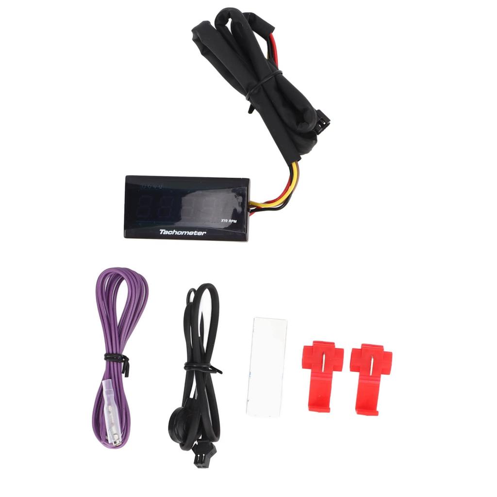 Motocyklový otáčkoměr s podsvíceným přehledným displejem, ABS otáčkoměrové příslušenství, ultratenký LCD (Modrý)