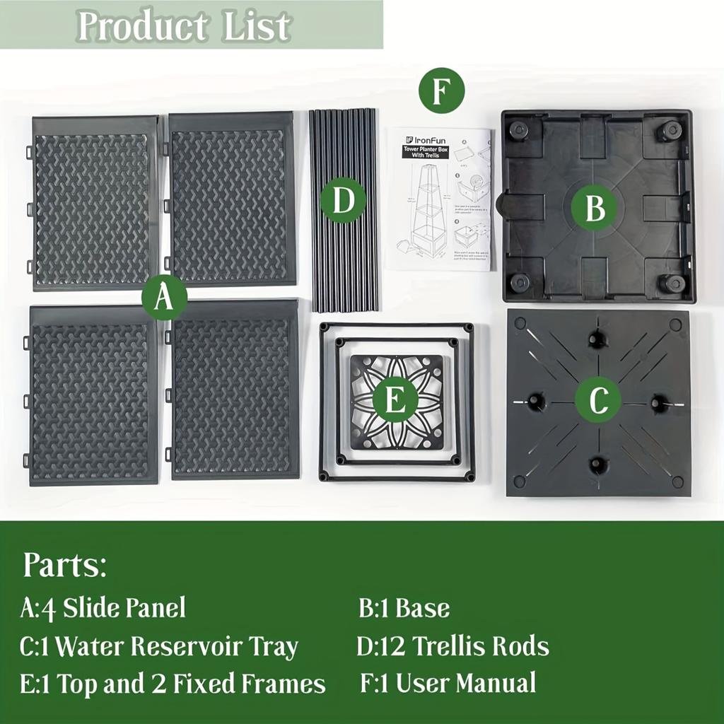 Garden Bed Planters Box for Climbing Vegetables Plant, Self Watering Tomato Cages for Garden Pots for Patio Greenhouse