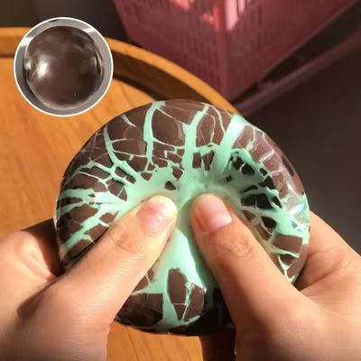 Minze Dunkle Schokolade Handgemachte Kugel Anti-Stress Kneten Sensorisch Fidget Minze Schwarz Knusprige Kugel Stressabbau Simulieren Sensorisch