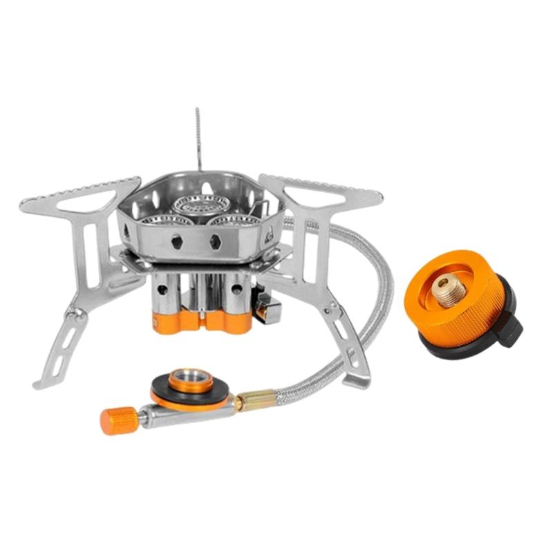 Outdoor Kochen Rucksackkocher Leichter Kocher Bergsteigen Gaskocher für Wandern und Picknicks