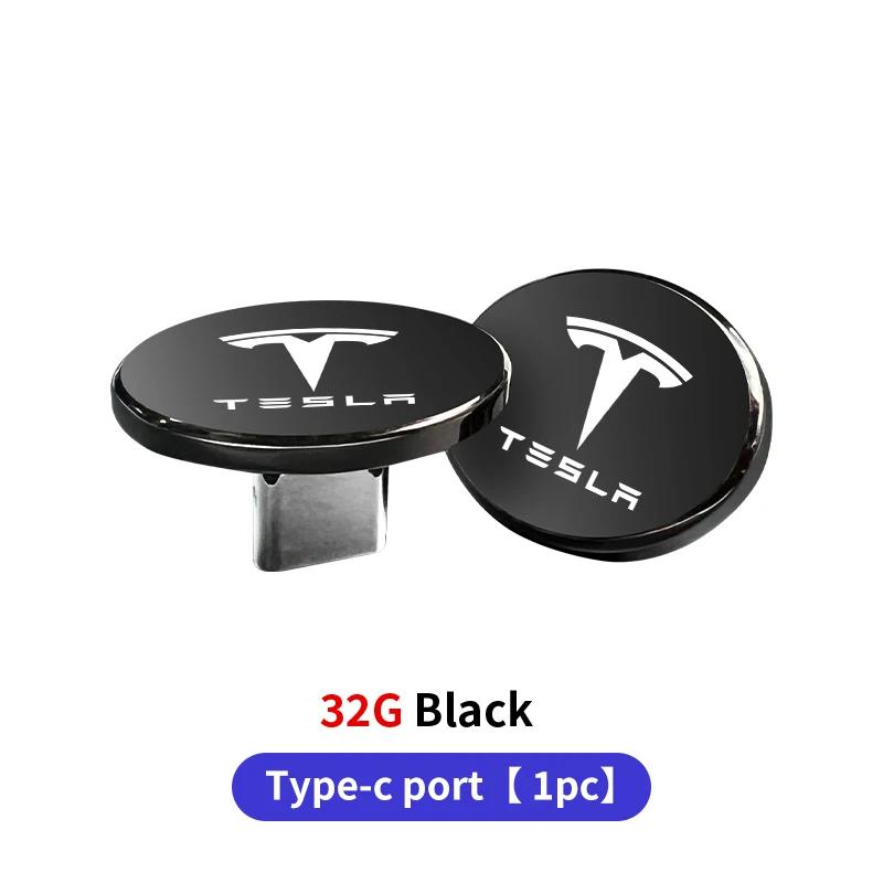 Samolepka na auto USB flash disk pro auto Tesla přenosný mini typ C USB flash disk paměťový klíč Příslušenství do interiéru auta pro Tesla Model 3 Model