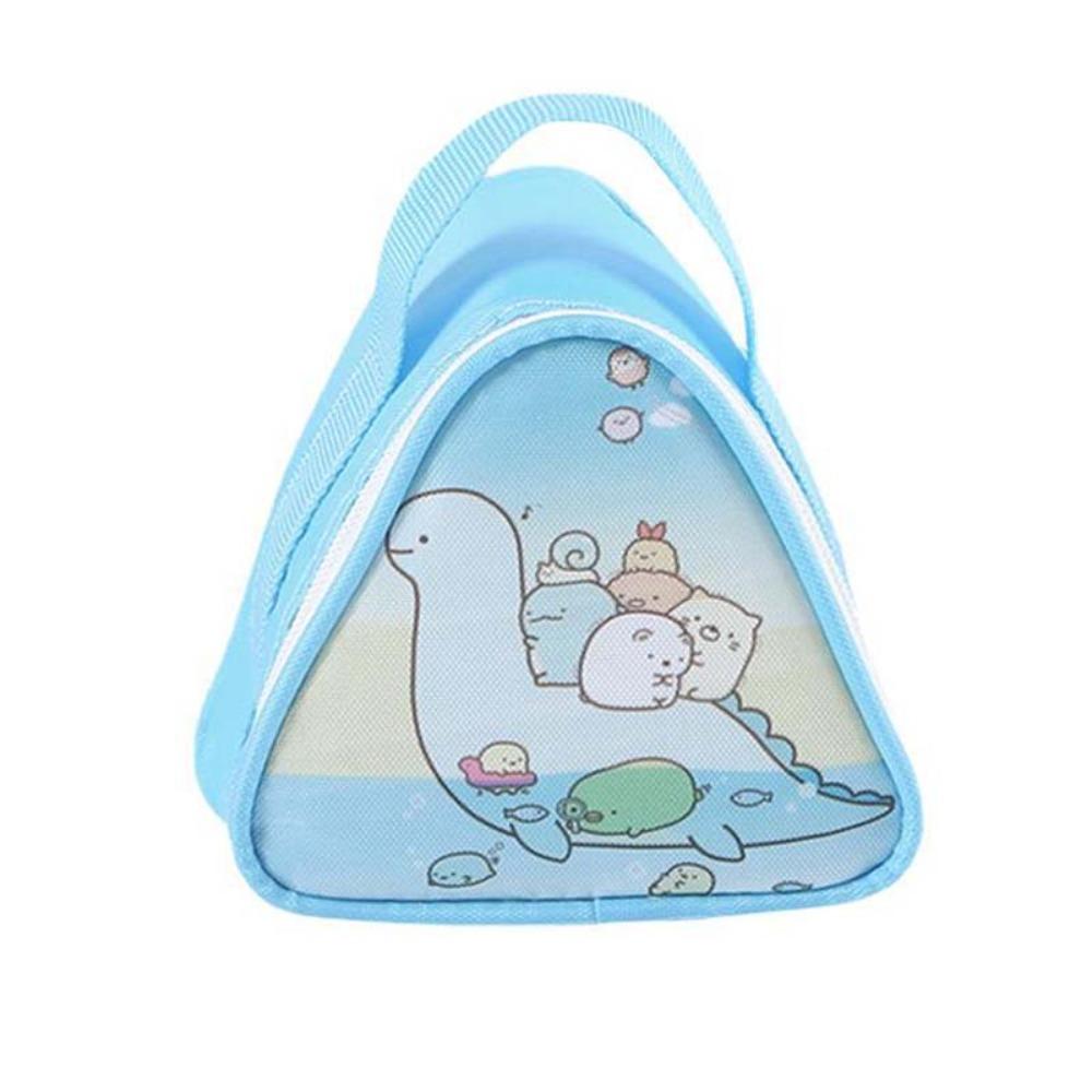 

Zipper Breakfast Thermal Bag Thickened Rice Ball Lunch Box Bags Triangular Insulation Bag Women S синий