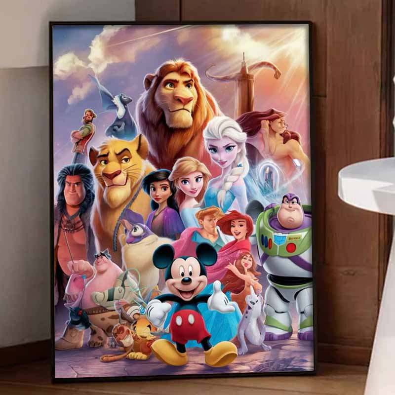 Disney Diamond Painting Full Drill 5D Mickey Mouse Characters Diamond Art Home Decoration Creative Handicrafts