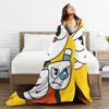 Cupheads & Mugmans Blanket Quality Soft Warm Cartoon Throw Blanket Winter Children Couch Chair Fluffy Bedspread