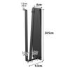 Yamazaki Tower Cut Magnetic Kitchen Paper Vertical W6 X X One-Handed Holder, Type, Black, D9.3 H24.5cm (10269)