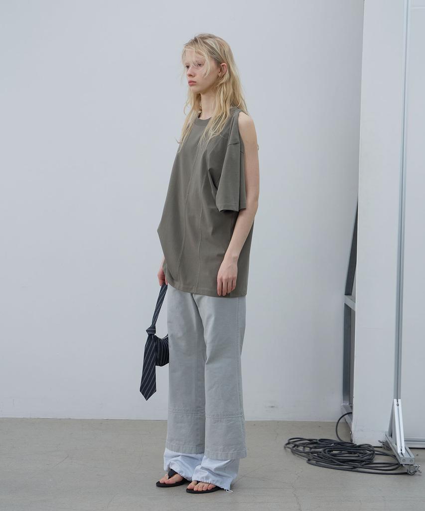 LCDC™ Shoulder Slit Top (Khaki)
