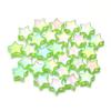 100-Piece Pack: Transparent Acrylic Plated Star Beads for DIY Jewelry Making