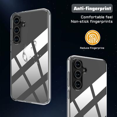 Pro Samsung Galaxy A56 5G Průhledný TPU kryt s ochranou proti poškrábání + 2,5D obloukový chránič obrazovky
