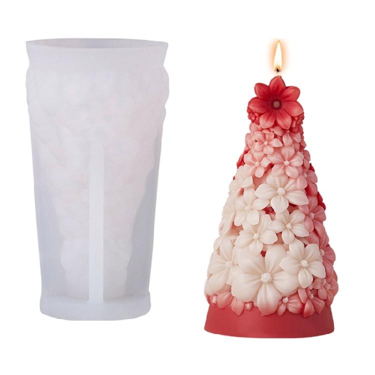 Food Safe Silicone Christmas Tree Mould Ideal for Household Candle Holiday Gift and Craft Projects