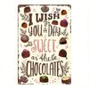 Vintage Chocolate Tin Sign 8x12 Wall Art Kitchen Decor Metal Poster