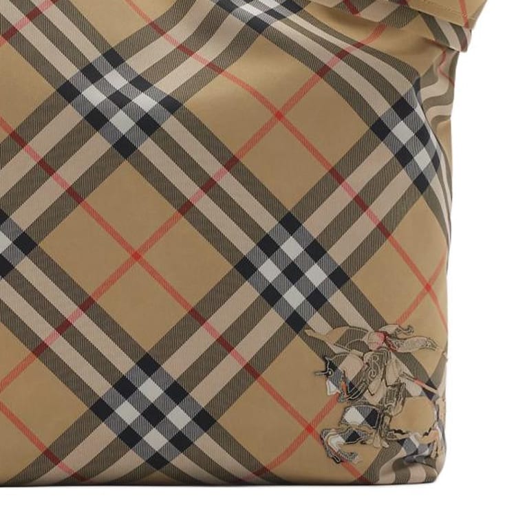 Burberry Polyester Tote Bag, Shopping Bag, Handbag Men's Sand 80977161
