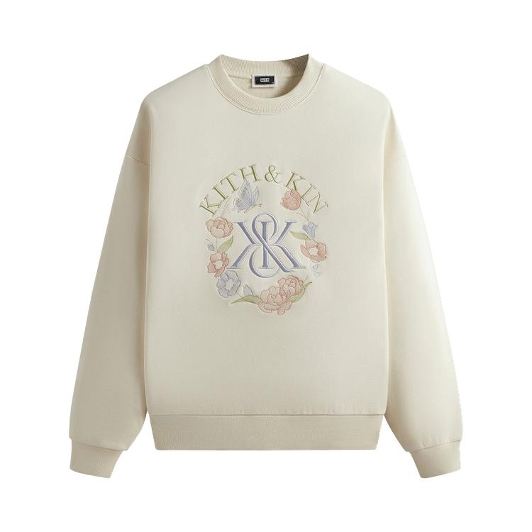 

Kith K&K Monogram Nelson Crewneck Sandrift Men Tops Cream KHM031992-104 S