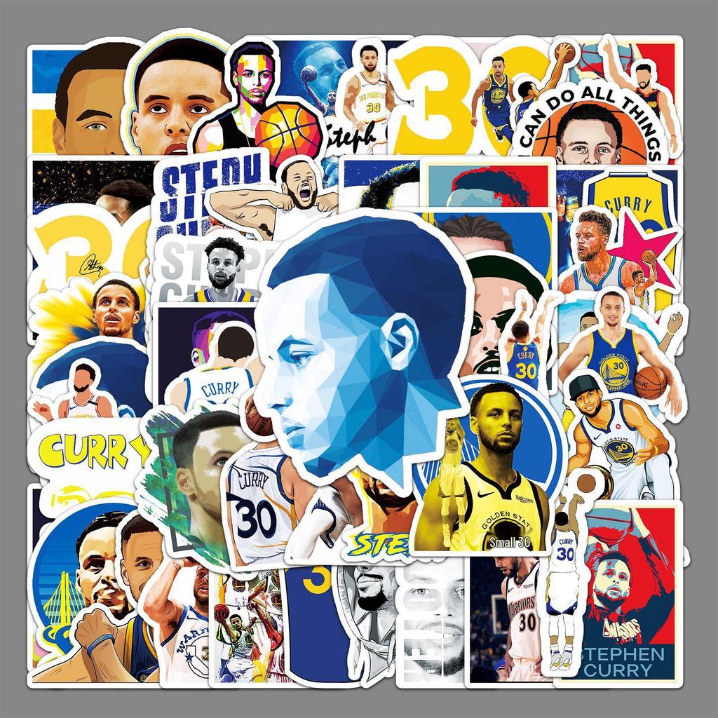 50 Kuri Graffiti Stickers: Personalized Basketball Stars Car Motorcycle Suitcase Decorations