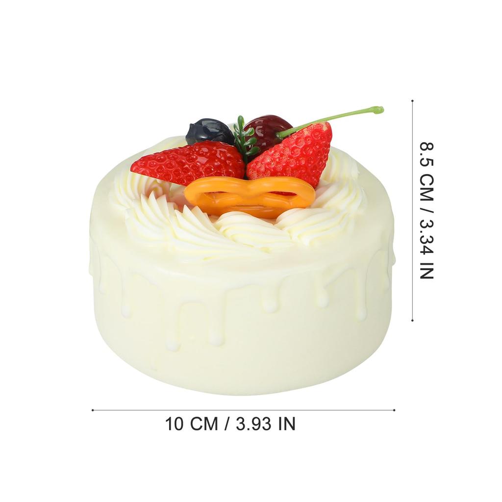 Generic Fake Cake Food Model Clay Cake Base for Dummy Perfect for and Half Birthdays Dummy, Toy, Lifelike, Realistic, Cake, Birthdays, Anniversaries,