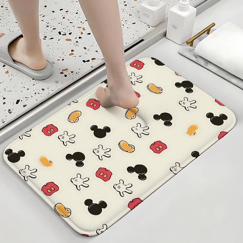 Cute M-Mickeys Mouses Floor Mats Home Laundry Rug Carpet For Living Room Decor Lounge Area Anti-slip Foot Mat Entrance Doormat