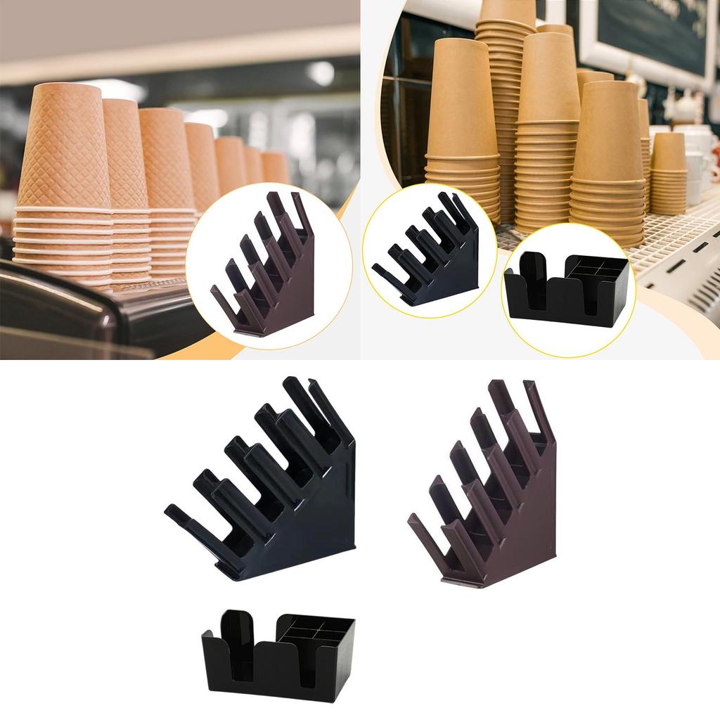 Cup and Lid Holder Storage Rack Supplies Portable Organizer Coffee Cup Dispenser