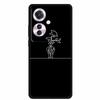 Reno 11F F25 Pro 5G Schwarze TPU Weiche Handyhülle, Einfaches Linien-Design