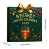 2025 Whiskey Christmas Calendars W/ 24 Pendant Christmas Countdown Calendar 24 Days Christmas Countdown Calendar for Xmas Gifts