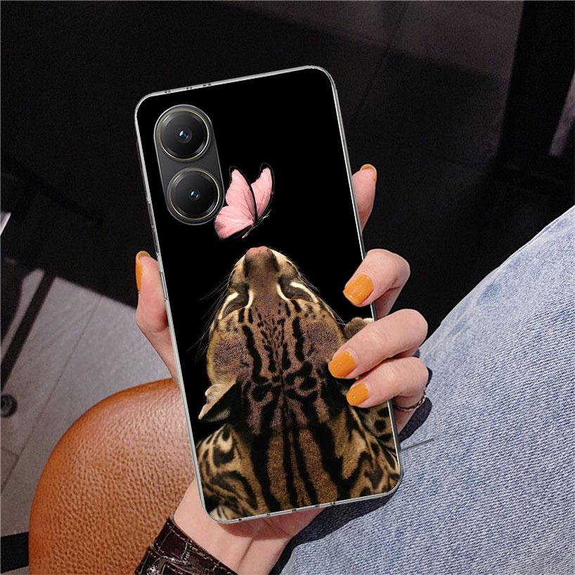 Pink Leopard Print Phone Case For Xiaomi Poco X7 X6 X5 Pro F7 Ultra Redmi 15C 15 13C 13 12C 12 10 10A 10C 9 9A 9C 9T Cover Poco
