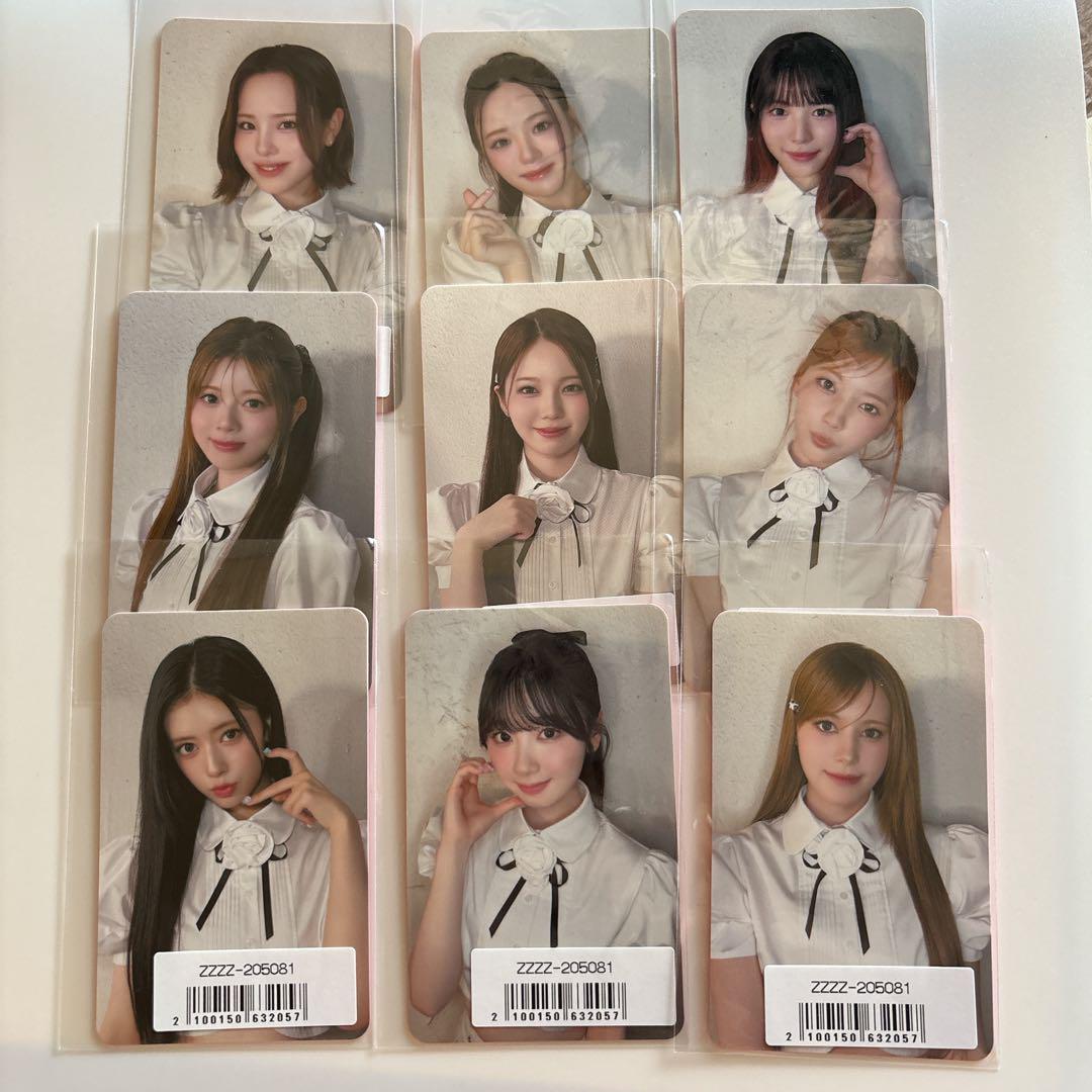 

[USED] NiziU Lucky Draw Bonus Trading Card Complete Set of 9