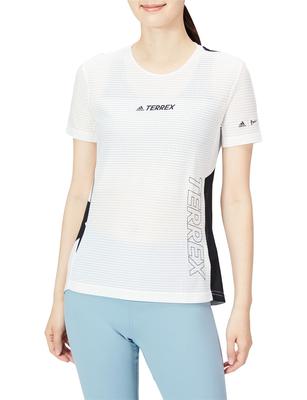 Kurzarm Terrex Parley Agravic TR Pro 22403 L T-Shirt Damen Weiß/Schwarz (GL1211)