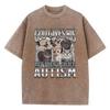 Novelty Meme God Gives His Most Powerful Autism Cat T Shirt Washed 100% Cotton T-Shirt Graphic Casual Streetwear Spring