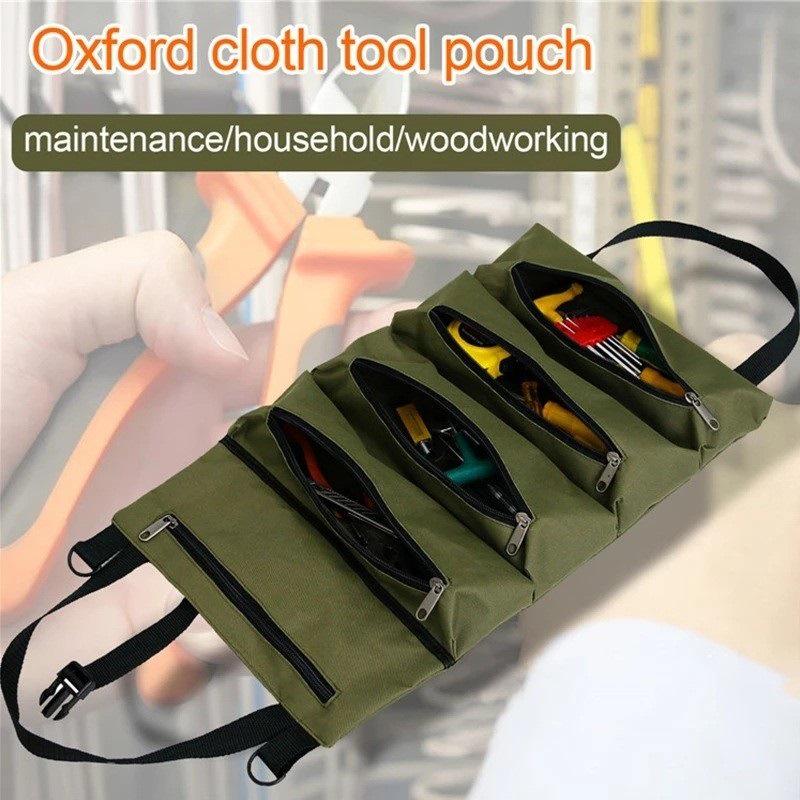 Roll-Up Electrician & Car Tool Storage Bag