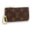 Louis Vuitton Corrente clássica com monograma  compacta e portátil  Lona revestida com monograma  porta-chaves e moedas  estilo feminino  marrom
