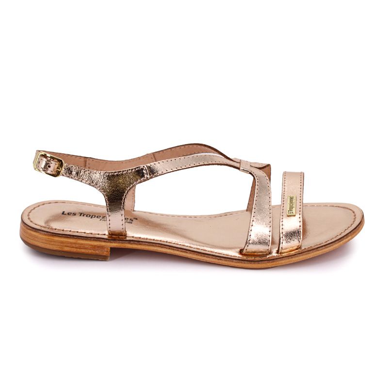 Hamoon Flat Sandals In Leather Women LES TROPEZIENNES PAR M.BELARBI