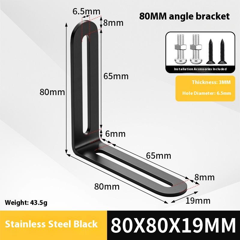 2 Stück Edelstahl Verstellbarer 90-Grad-Winkel L-Form, Eckwinkel, Mehrere Größen Geeignet für Schränke Möbel