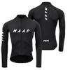 MAAP Cycling Jersey Long Sleeve Performance Top Road Bike Riding Breathable Quick-Dry Ice Silk Fabric Unisex