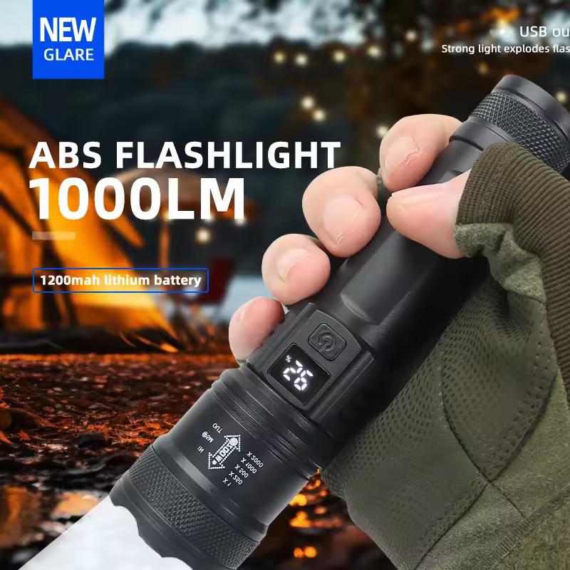 Powerful P70 Led Flashlights 5000LM Ultra Bright Tactical Light Emergency Spotlights Telescopic Zoom Light Built-in Battery