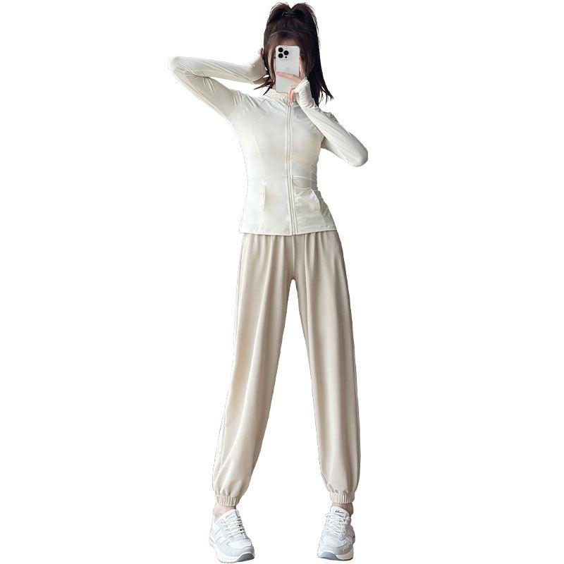 Women's Quick-Dry Sunscreen Running Set 2024: Summer Yoga & Fitness Outfit