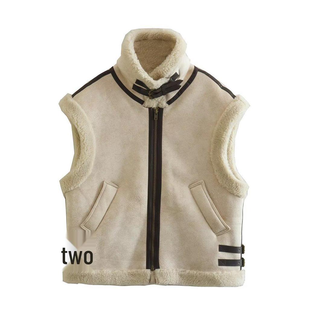 European & American Women's Fashion Suede Vest - Versatile Cardigan
