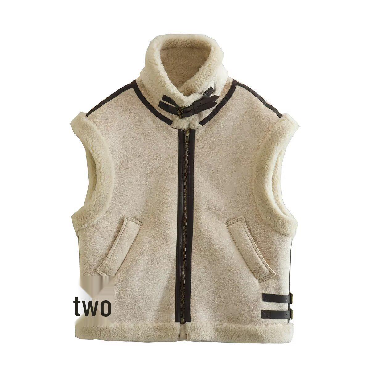 

European & American Women s Fashion Suede Vest - Versatile Cardigan Small